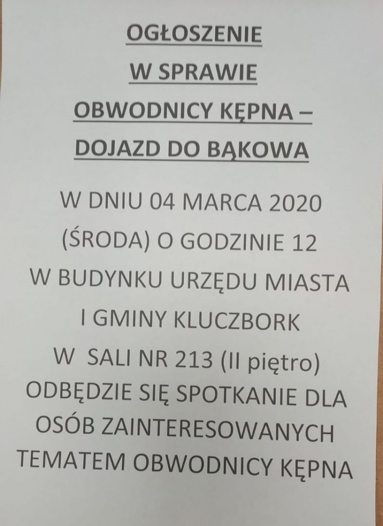 plakat ogłoszenie